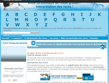 Tablet Screenshot of dictionnaire-reve.com